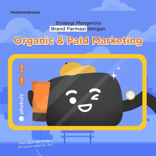 sampul artikel strategi mengelola brand farmasi dengan organic paid marketing